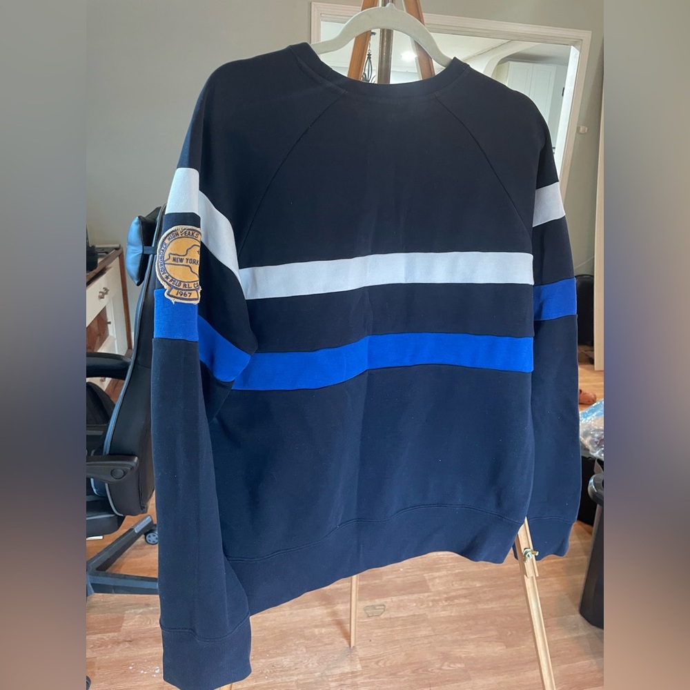 Polo by Ralph Lauren Black and Blue Crewneck Sweater - Picture 2 of 2